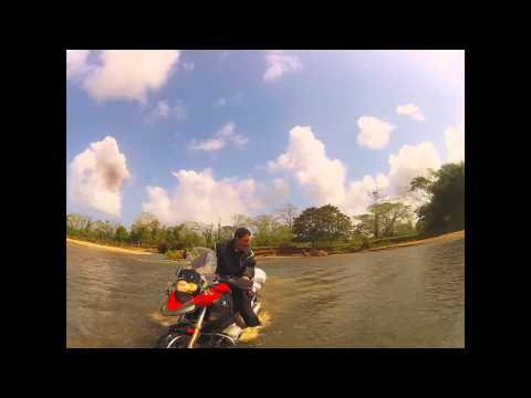 BMW F1200GS Antonio Visciotti Crossing River Cuango