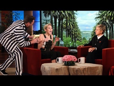 Ellen Scares Miley Cyrus