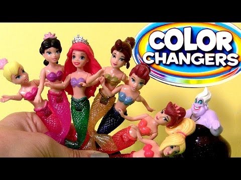 Color Changers Disney Princess The Little Mermaid Sisters Doll Set Lightning McQueen Pixar Cars 2