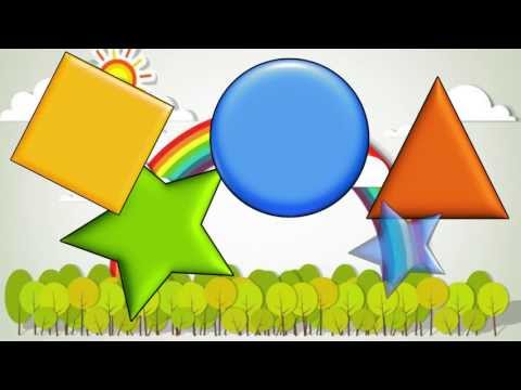 shape song for early learners (circles, squares, triangles, stars)