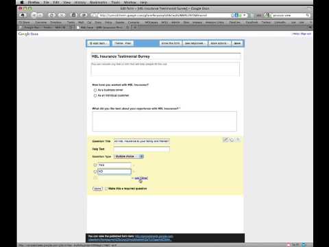 Google Form Tutorial