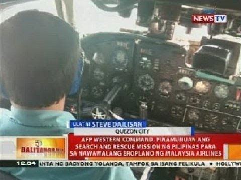 AFP, pinamunuan ang search and rescue mission para sa nawawalang eroplano ng Malaysia Airlines