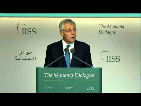 Chuck Hagel addresses Manama Dialogue 2013