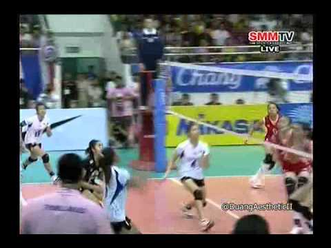 THAILAND VS CHINA Set2 Semi-Final 17th Asian Sr. Women's Volleyball Championship 20 Sep 2013