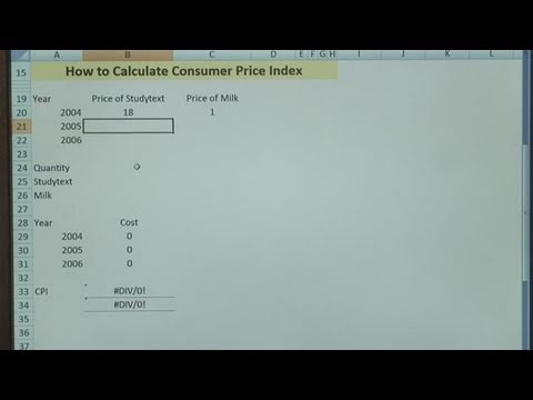 How To Calculate A Consumer Price Index