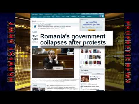 ROMANIA GOVERNMENT COLLAPSE! Unrest Economy Record Cold Snow  Feb.2012. Prediction.