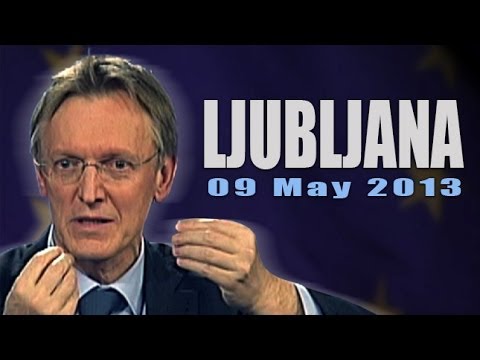 Citizens' Dialogue in Ljubiana, Slovenia - Janez Potocnik - Debate on the Future of EU