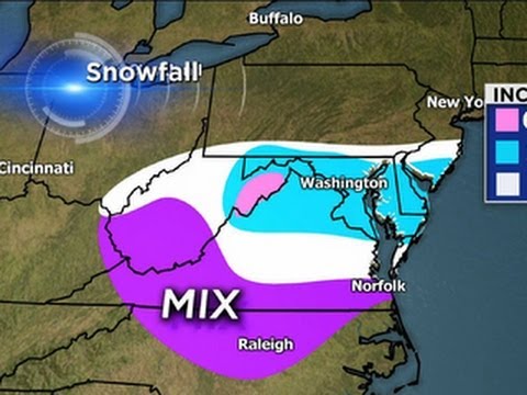 Snow, ice from Midwest to Mid-Atlantic States