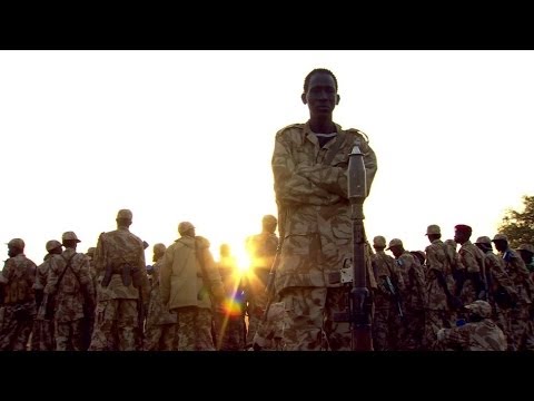 DRAMATIC FOOTAGE OF AMBUSH BATTLE IN SOUTH SUDAN - BBC NEWS