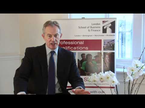 LSBF Interviews Tony Blair: The benefits of professional qualifications