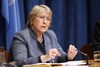 Michelle Bachelet, Executive Director of the United Nations Entity for Gender Equality and the Empowerment of Women (UN WOMEN),  briefs the press on the priorities for UN WOMEN for 2011.