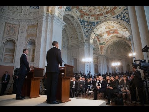 President Obama Holds a Press Conference with Prime Minister Renzi