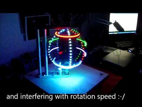 RGB LED GLOBE - POV - 40 x 200