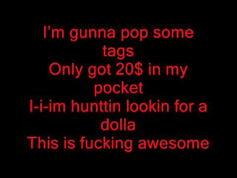 Macklemore - Thrift Shop Ft. Wanz Lyrics On Screen