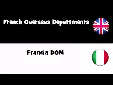 TRANSLATE IN 20 LANGUAGES = French Overseas Departments