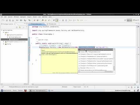 Spring Tutorial 04 - Writing Code Using the Bean Factory