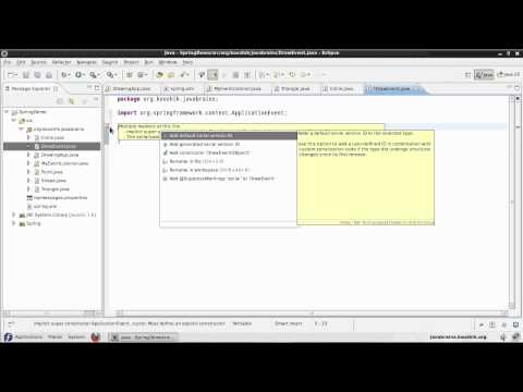 Spring Tutorial 23 - Event Handling in Spring