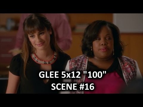 Glee Season 5 5x12 100 Scene #16 Rachel & Mercedes Diva Off, Asking Votes, Bathroom Scene and More