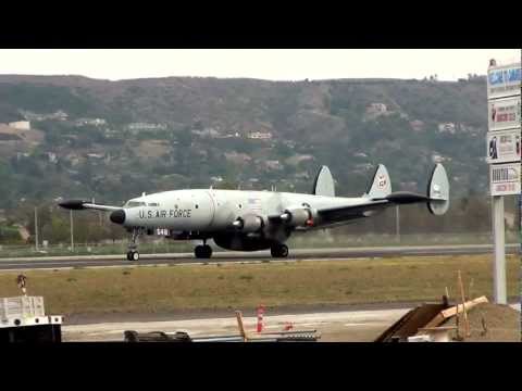 Lockheed EC-121 Super Constellation Take-off from Camarillo 1/14/12