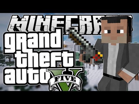 Minecraft | Grand Theft Auto (GTA) | MICHAEL'S MISSION! | Mods Showcase [Funny Moments]