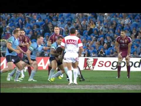 Paul Gallen vs Nate Myles Fight - State Of Origin Game1 2013