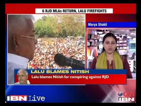 Nitish, Bihar Assembly Speaker behind RJD MLAs' revolt: Lalu Prasad