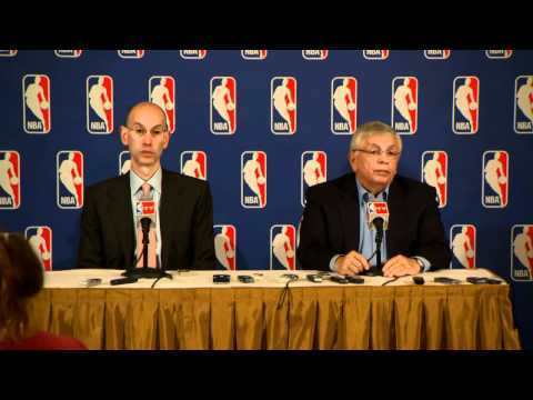 David Stern and Adam Silver Press Conference about Lockout