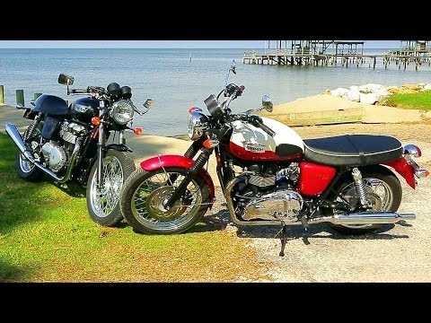 Retro Triumph Road Trip! Bonneville and Thruxton Cruise the Gulf Coast - On Two Wheels Ep. 45