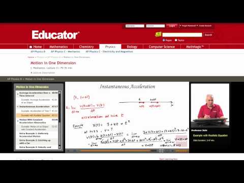 AP Physics B: Instantaneous Acceleration