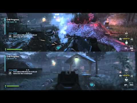 Call of Duty Ghosts Extinction Gameplay PS3 Match 2 Split Screen Online Point of Contact Gameplay 2