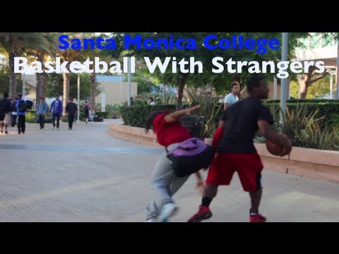 Basketball With Strangers At Santa Monica College