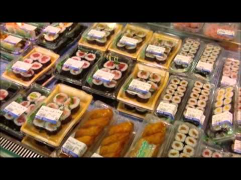 Food Court in the basement of a typical Department store in Japan