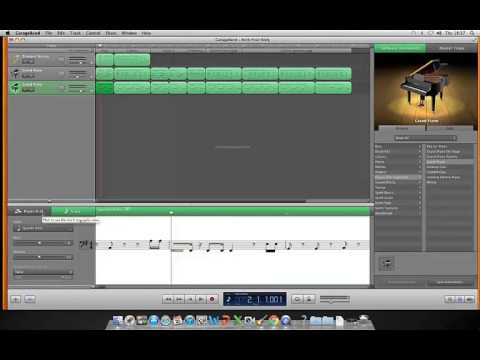 Rock Your Body on GarageBand MIDI - FLASHING IMAGES!!