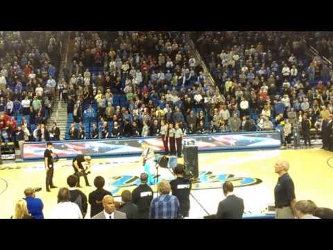 Flea playing the national anthem at the UCLA vs #1 Arizona Basketball game