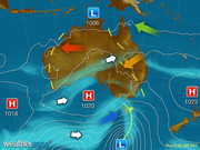 Synoptic weather map