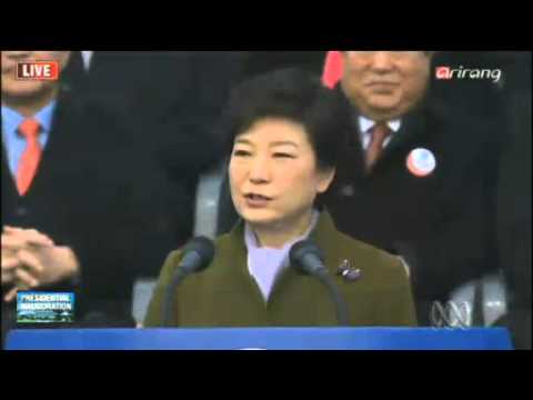 Inauguration speech of Park Geun-Hye