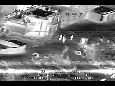 AH-64 Apache Gunship FLIR Footage