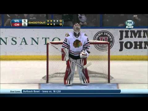 Full shootout Chicago Blackhawks vs St. Louis Blues 12/28/13 NHL Hockey