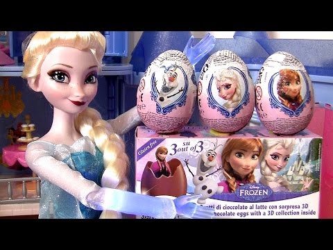 Disney Frozen 3D Surprise Easter Eggs Olaf Elsa Anna Kinder Play Doh Surprise Ovetti Huevos