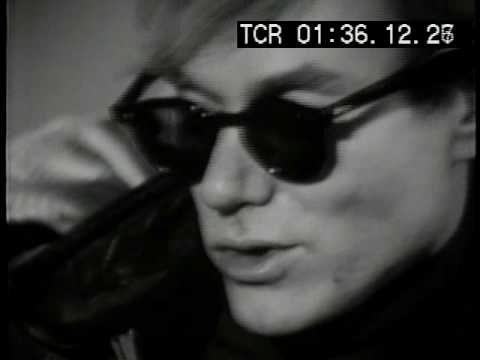 Andy Warhol with factory interview