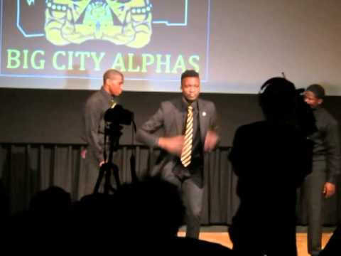 Alpha Phi Alpha Fraternity at NYIT S.W.A.G's Blackout Rebirth Showcase