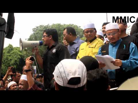 Demonstration near Myanmar Embassy in Malaysia (3.8.2012)