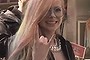 Avril Lavigne getting ready to shoot her <i>Hello Kitty</i> music video in Japan.