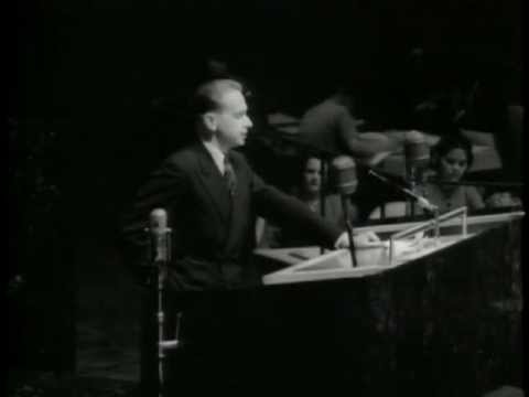 Dag Hammarskjöld's inaugural speech on 10 April 1953