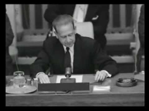 Dag Hammarskjöld about the Israeli-Palestinian conflict (1956)