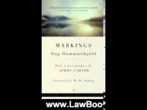 Law Book Review: Markings by Dag Hammarskjold, W. H. Auden, L. Fitzgerald Sjoberg, Jimmy Carter