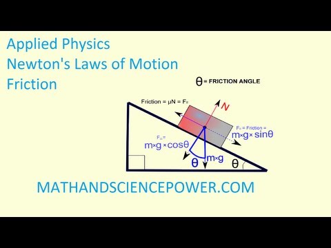 Applied Physics, Newton's Laws of Motion, Friction