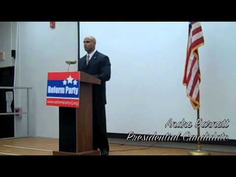 Andre Barnett @ Reform Party of NJ 2012 Convention