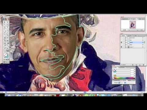 Google Art Image used for Obama Adobe Illustrator Vector Graphic by Atlanta Artist Corey Barksdale