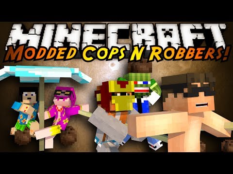 Minecraft Mini-Game : MODDED COPS N ROBBERS! TROPICRAFT!